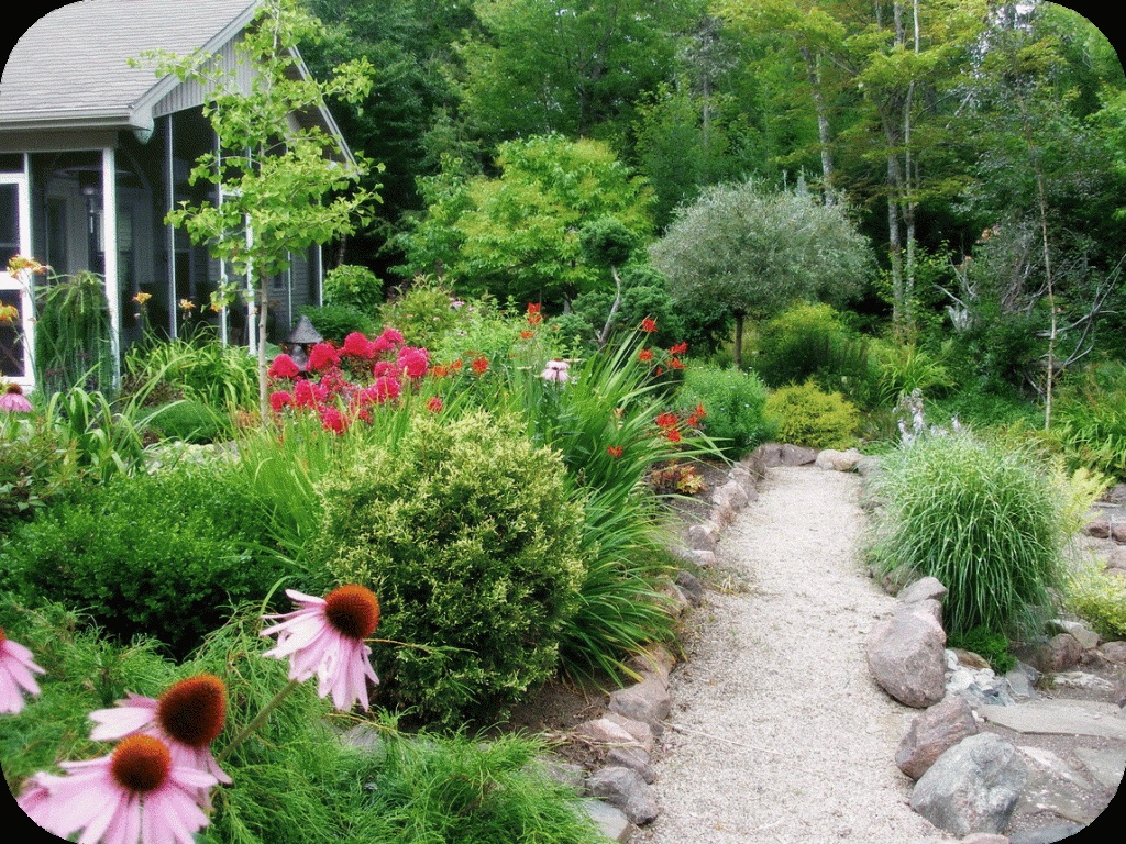 Landscaped front yard