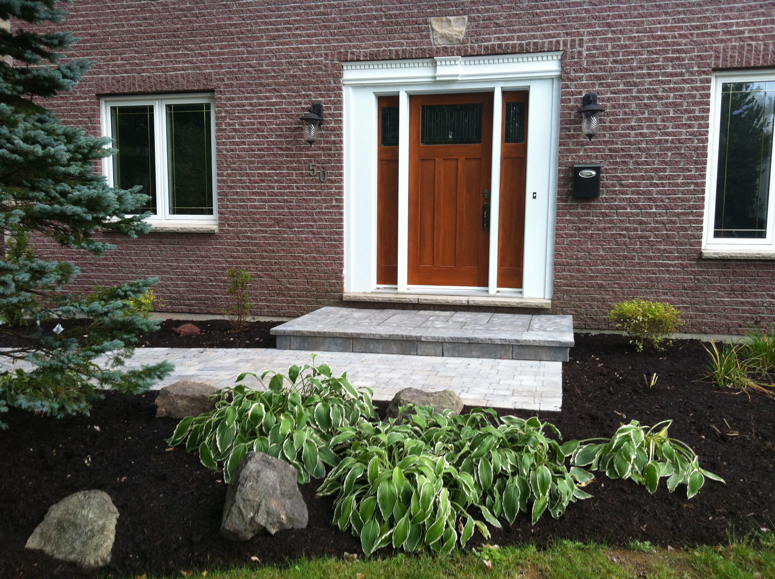 Stone landscaping